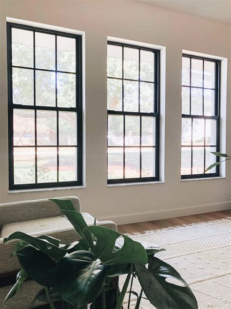 black metal windows front of house|black interior windows.